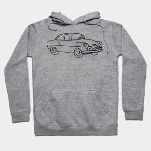 classic cuban car minimalist car design CUBA Hoodie